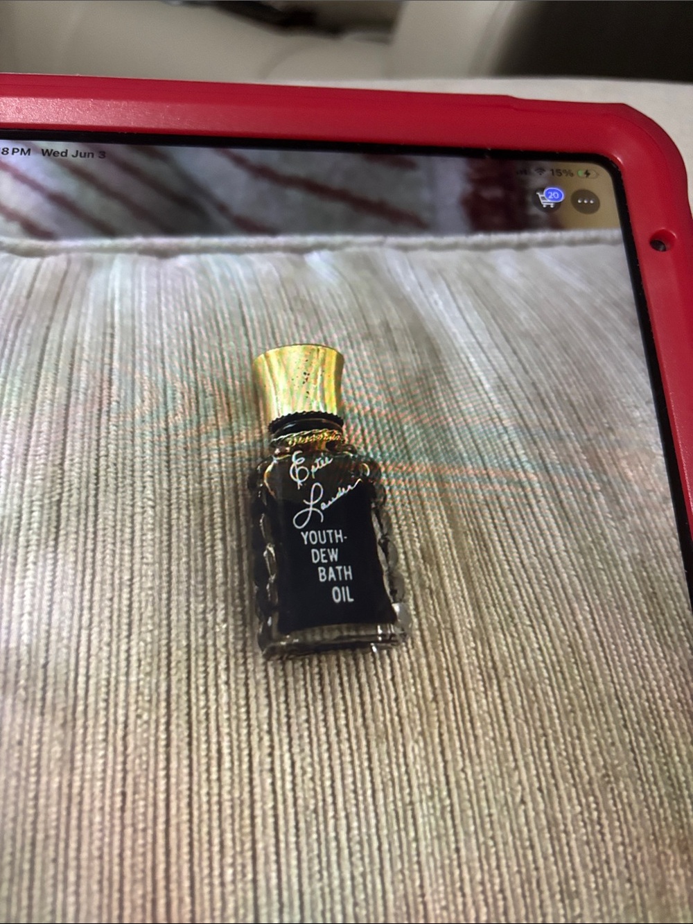 Estee Lauder Youth‑Dew Bath Oil – Black & Gold